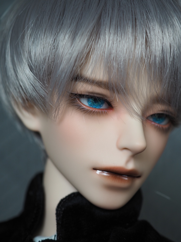 16mm/7mm 小虹彩 エメラルド×ブルー 水彩タイプ 七宝グラスアイ