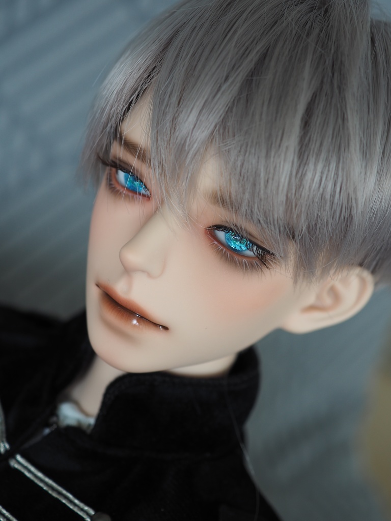 16mm/7mm 小虹彩 エメラルド×ブルー 水彩タイプ 七宝グラスアイ