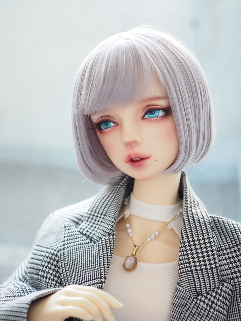 16mm/8.5mm エメラルドグリーン より線ジェムタイプ 七宝グラスアイ