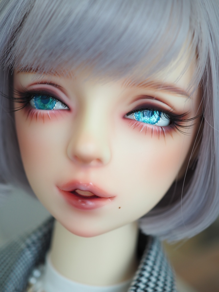 16mm/8.5mm エメラルドグリーン より線ジェムタイプ 七宝グラスアイ