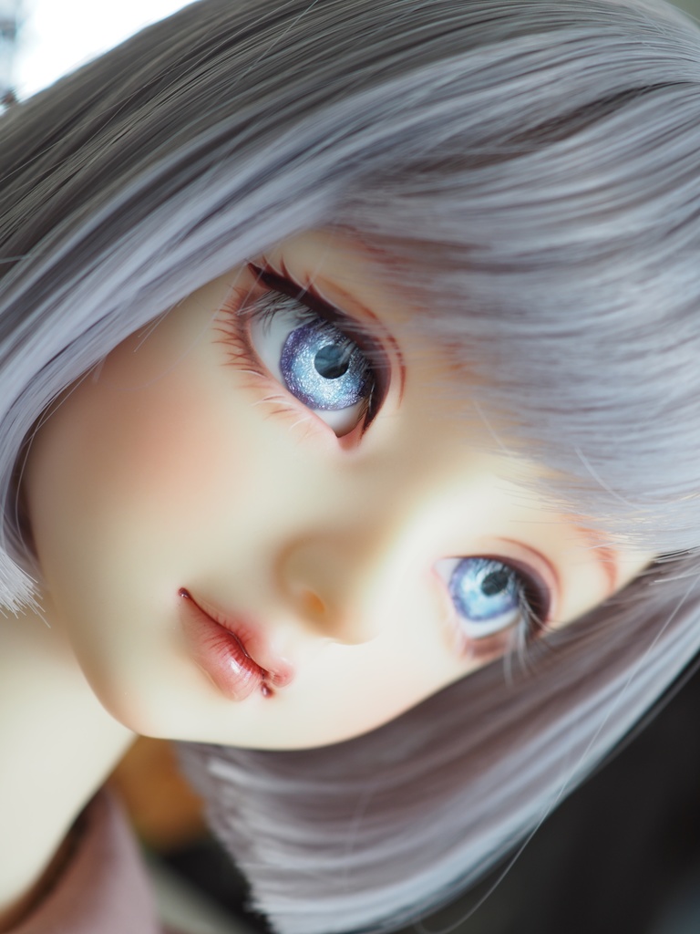 18mm/9.5mm パープル系 水彩タイプ 七宝グラスアイ