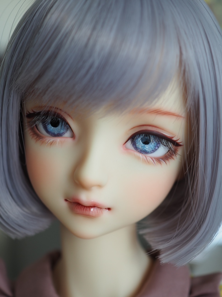 18mm/9.5mm パープル系 水彩タイプ 七宝グラスアイ