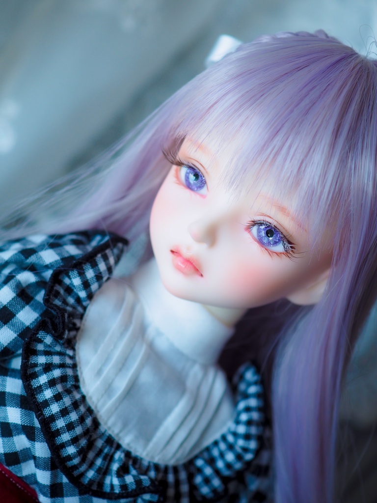 13mm/7mm パープル系 水彩タイプ 七宝グラスアイ