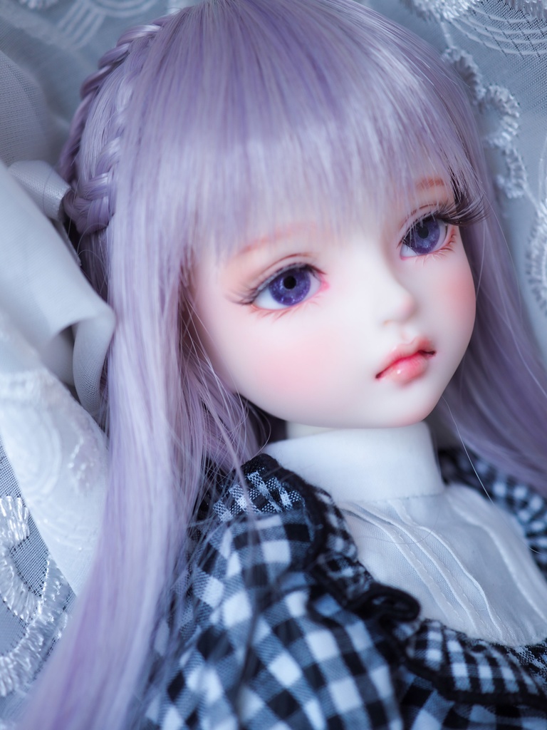 13mm/7mm パープル系 水彩タイプ 七宝グラスアイ