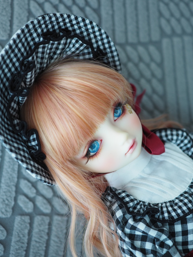 【B品】16mm/8mm ライトブルー より線ジェムタイプ 七宝グラスアイ