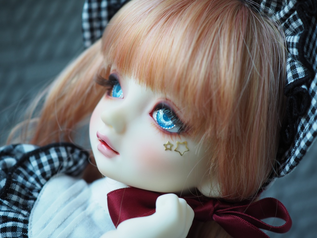 【B品】16mm/8mm ライトブルー より線ジェムタイプ 七宝グラスアイ