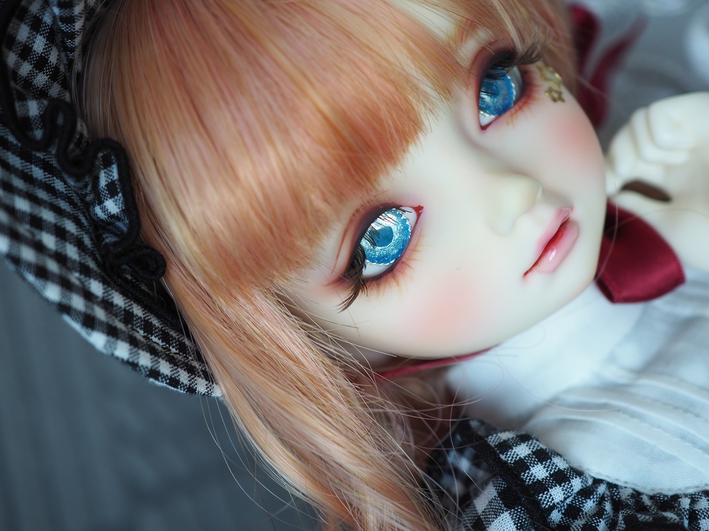 【B品】16mm/8mm ライトブルー より線ジェムタイプ 七宝グラスアイ