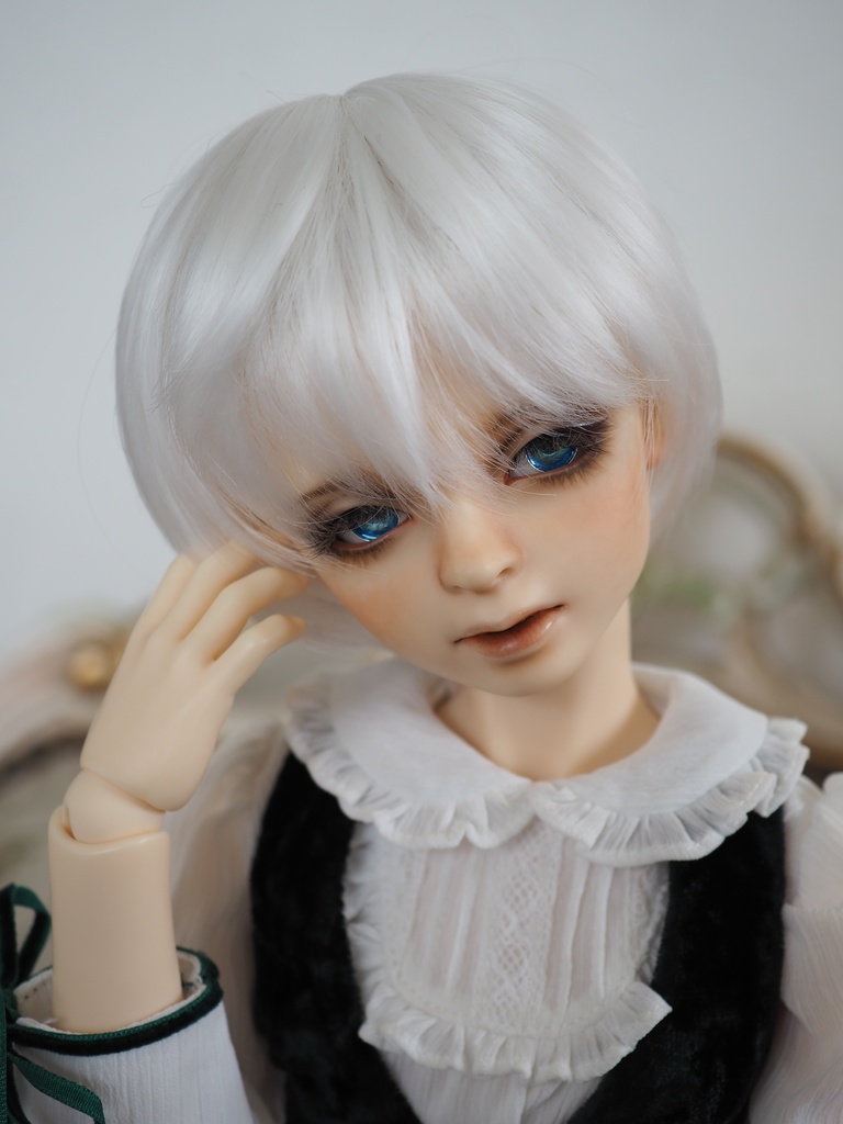18mm/9mm エメラルドグリーン×ブルー ジェムタイプ 七宝グラスアイ