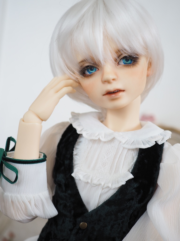 18mm/9mm エメラルドグリーン×ブルー ジェムタイプ 七宝グラスアイ