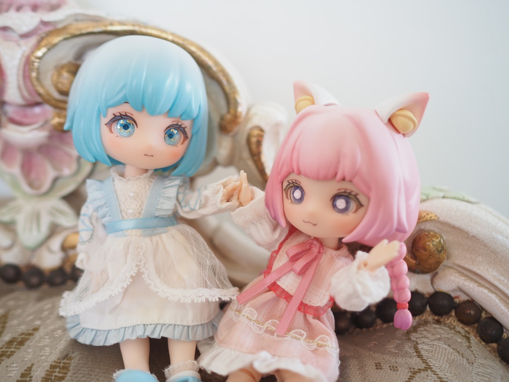 10mm/6.5mm ブルーグラデーション+金箔 水彩タイプ 七宝グラスアイ