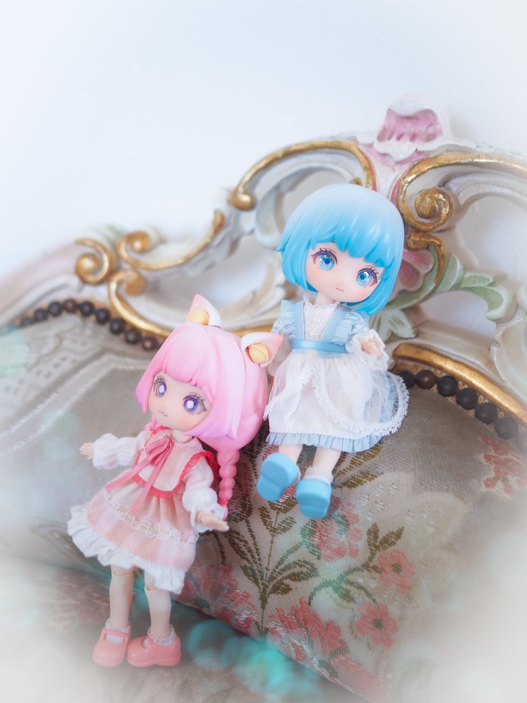 10mm/6.5mm ブルーグラデーション+金箔 水彩タイプ 七宝グラスアイ