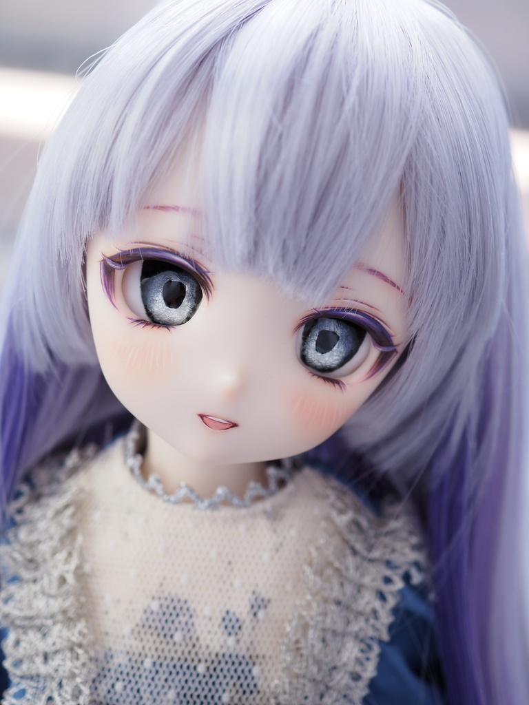 20mm/13-11mm グレー系 アニメ風 水彩タイプ 七宝グラスアイ