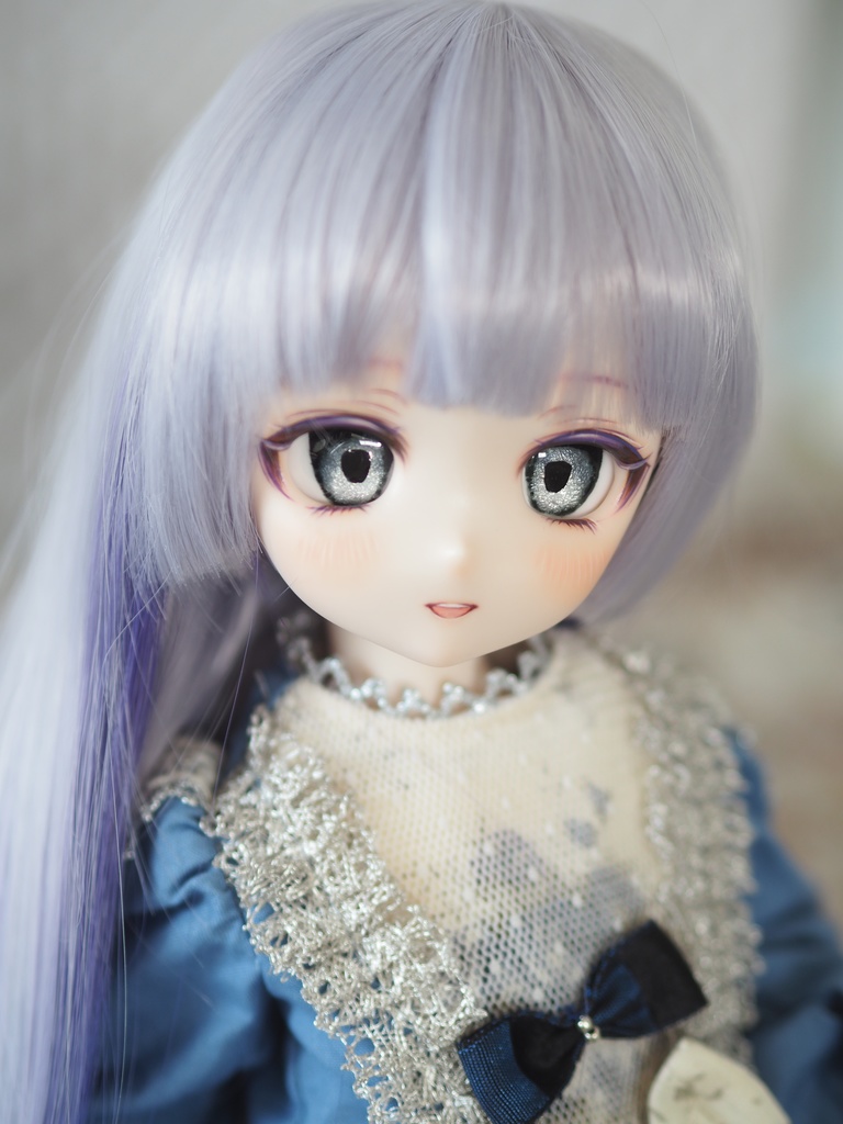 20mm/13-11mm グレー系 アニメ風 水彩タイプ 七宝グラスアイ