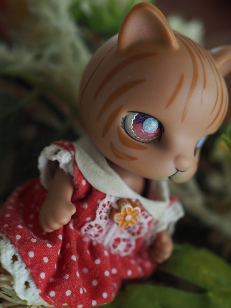 10.5mm/8mm パープル×ピンク ジェムタイプ 七宝グラスアイ