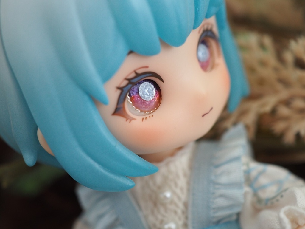 10.5mm/8mm パープル×ピンク ジェムタイプ 七宝グラスアイ