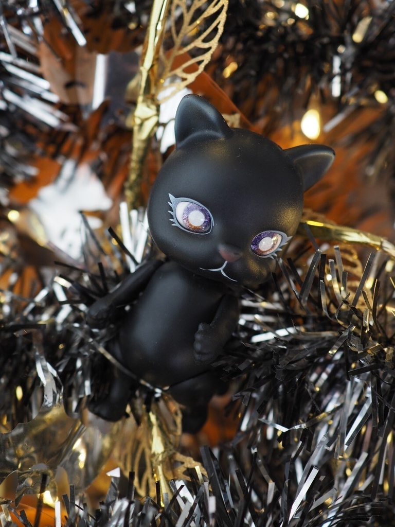 10mm/6.5mm パープル×オレンジ(瞳孔シルバー)水彩タイプ 七宝グラスアイ