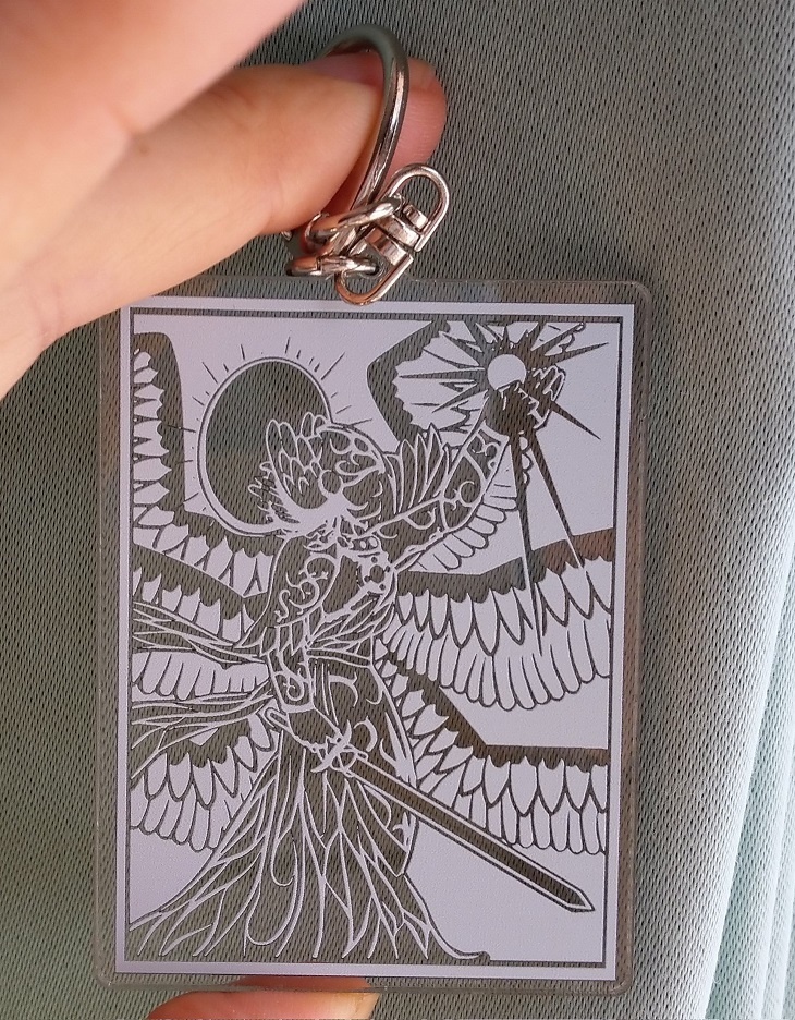 オレカバトル ミカエル 切り絵風アクキー