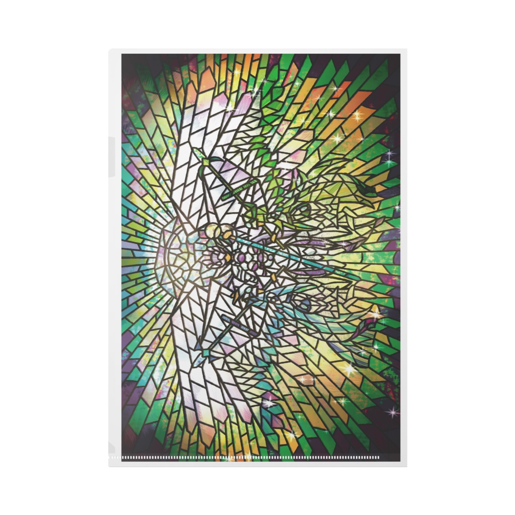 オレカバトル 光王エーリュシオン ステンドガラス風クリアファイル