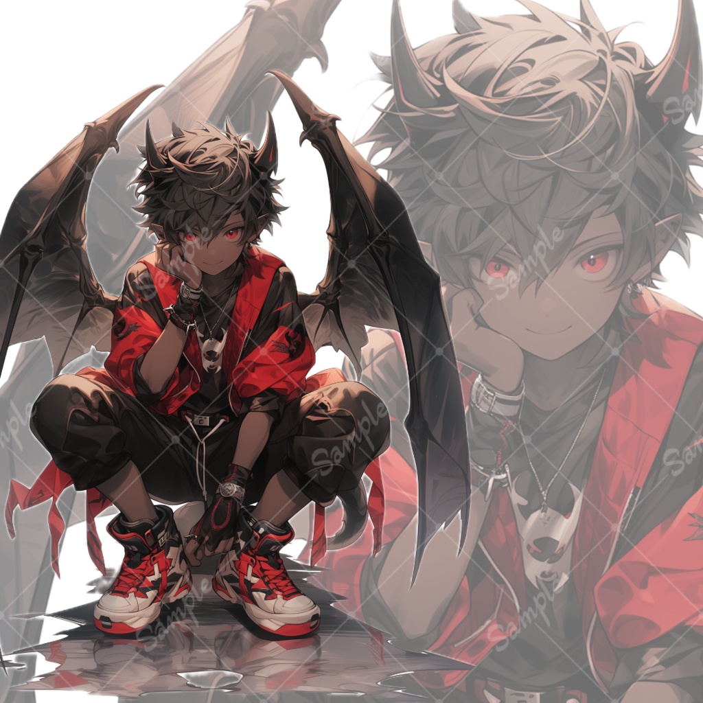 立ち絵素材101 褐色 悪魔