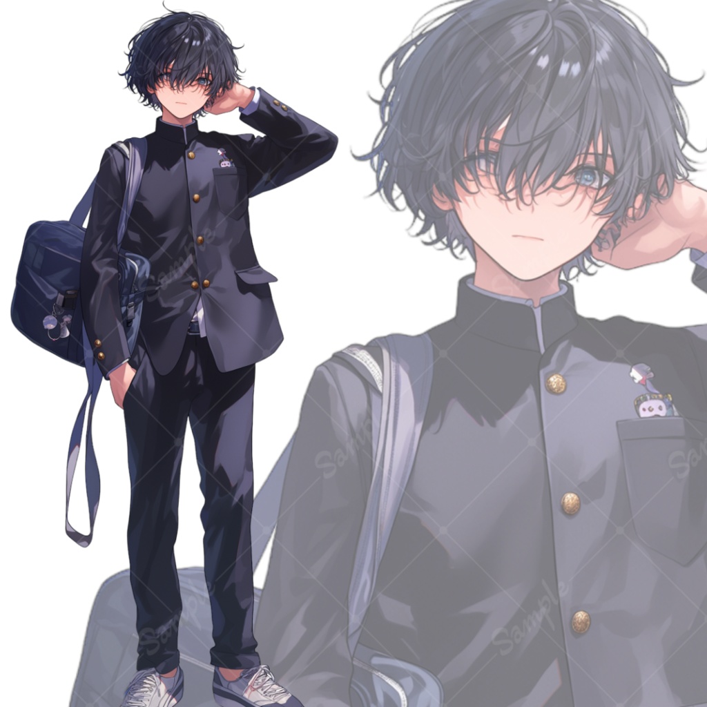 立ち絵素材109 男子高校生