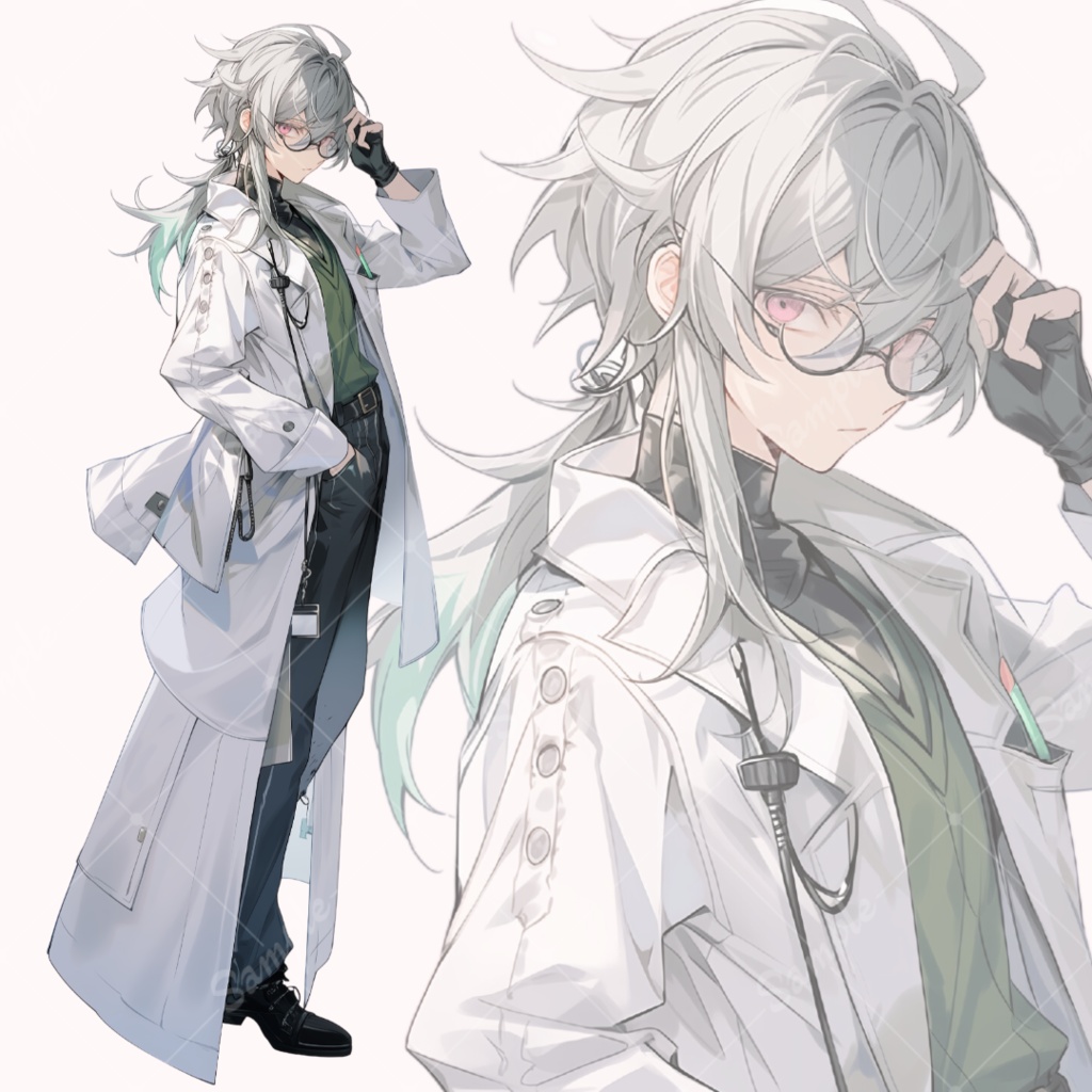 立ち絵素材119 医師 科学者