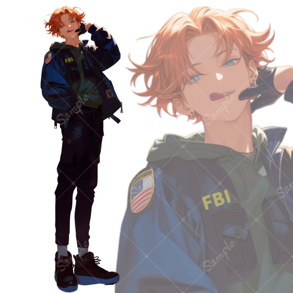 立ち絵素材135 FBI