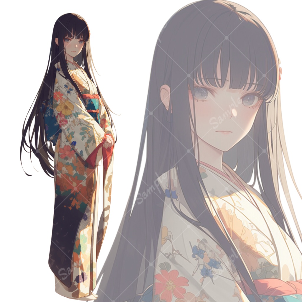 立ち絵素材154 和装 女の子