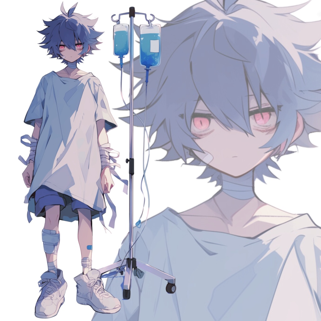 立ち絵素材163 病人