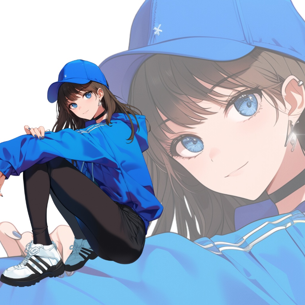 立ち絵素材180 私服 スポーティ 女の子