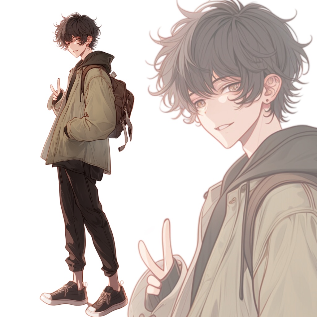 立ち絵素材184 私服 男の子