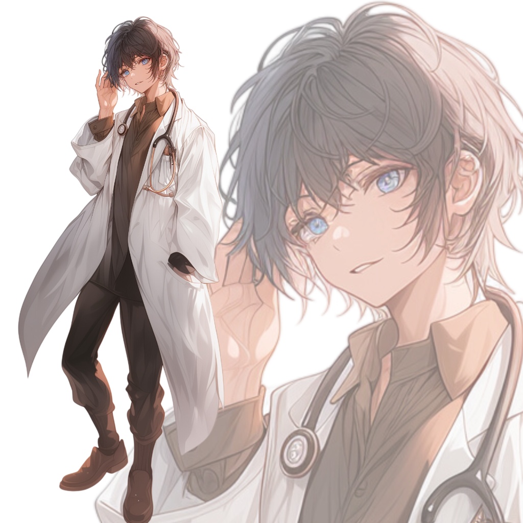 立ち絵素材191 医師 男性