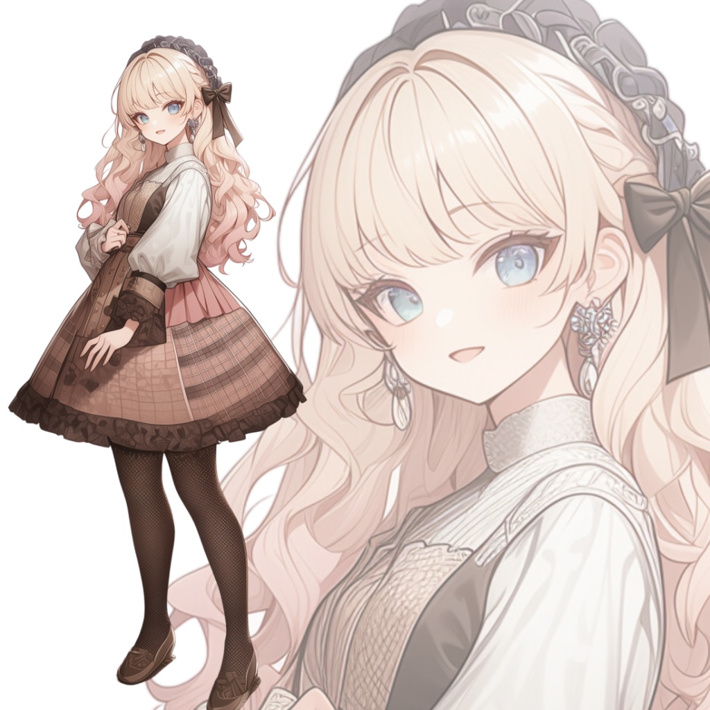 立ち絵素材192 ゴシックロリータ お嬢様