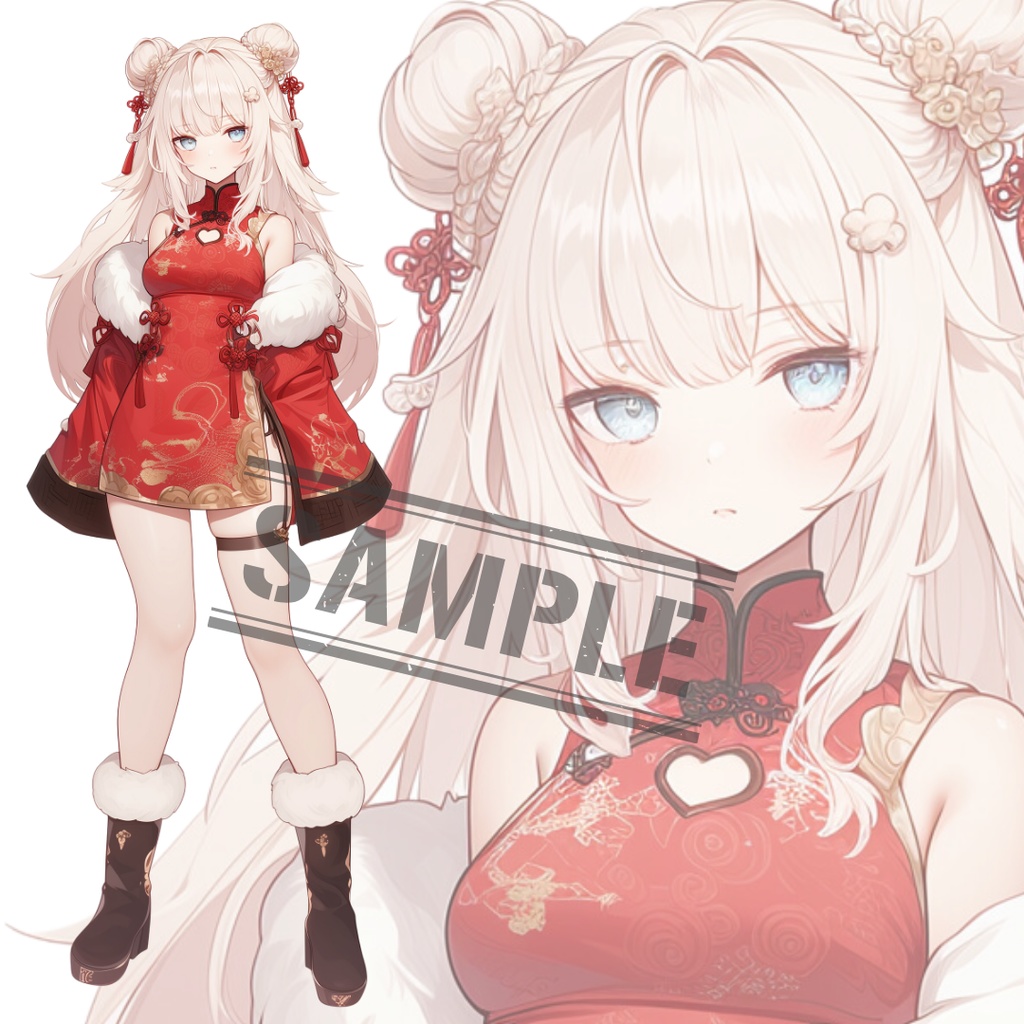 立ち絵素材212 チャイナ服