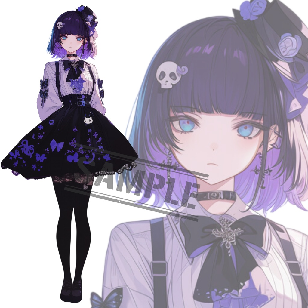 立ち絵素材217 ロリータ服 地雷系