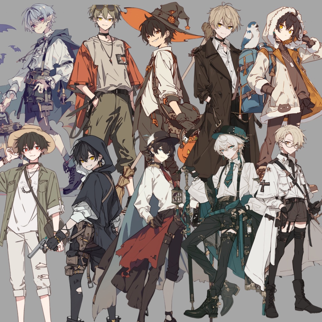 立ち絵素材福袋 10月 男