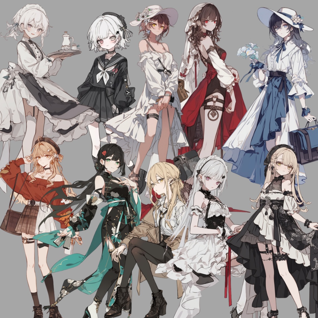 立ち絵素材福袋 10月 女