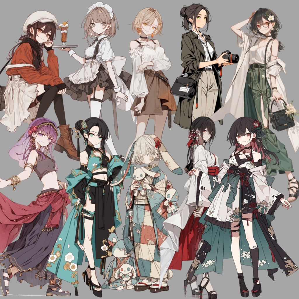 立ち絵素材福袋 10月 女