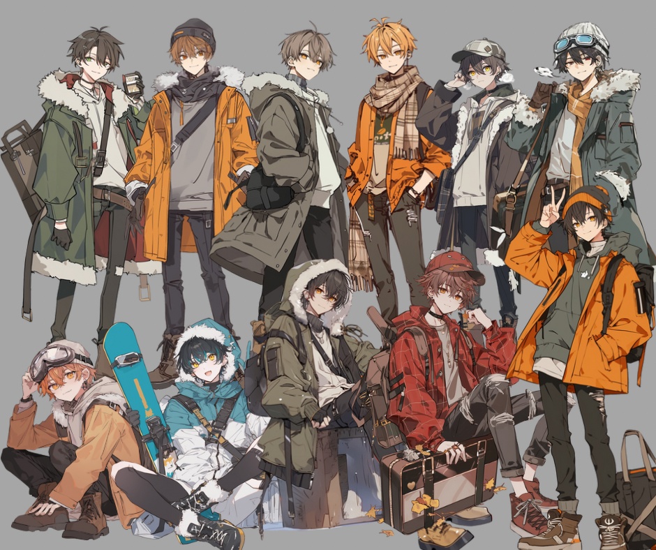 【今回から透過済みになりました】立ち絵素材福袋11月 男