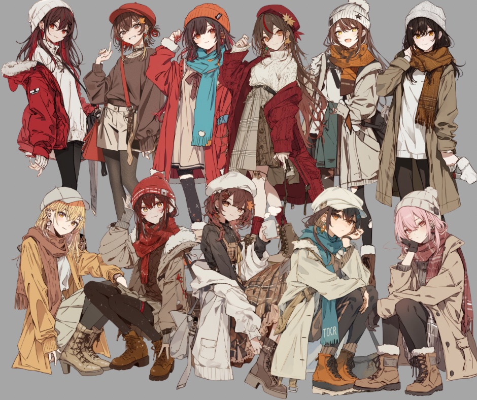 【今回から透過済みになりました】立ち絵素材福袋11月 女