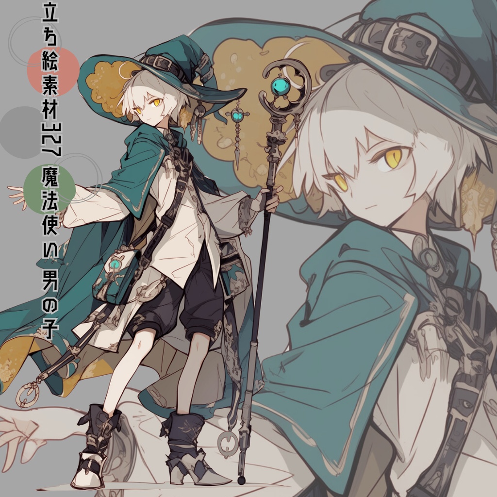 立ち絵素材327 魔法使い 男の子