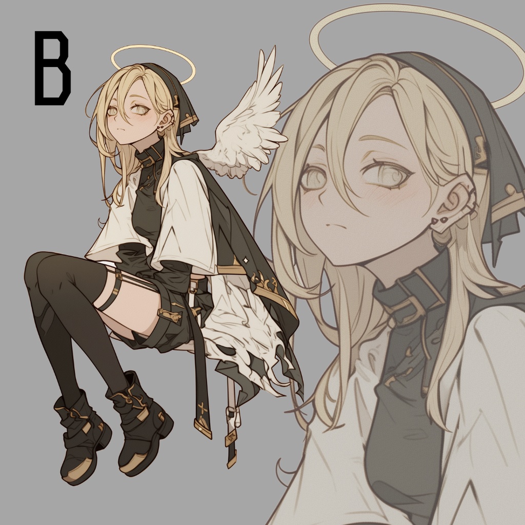 立ち絵素材396 天使A B