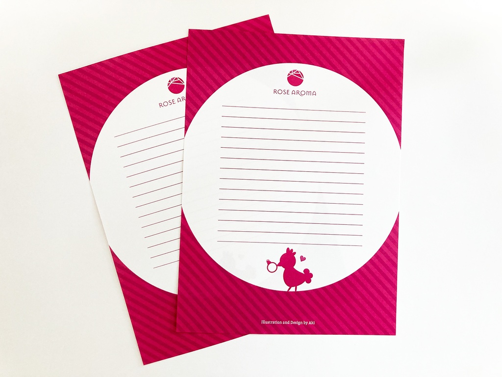 【レターセット】ROSE AROMA