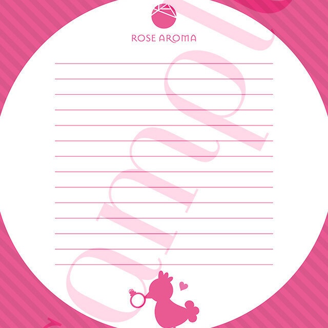 【レターセット】ROSE AROMA