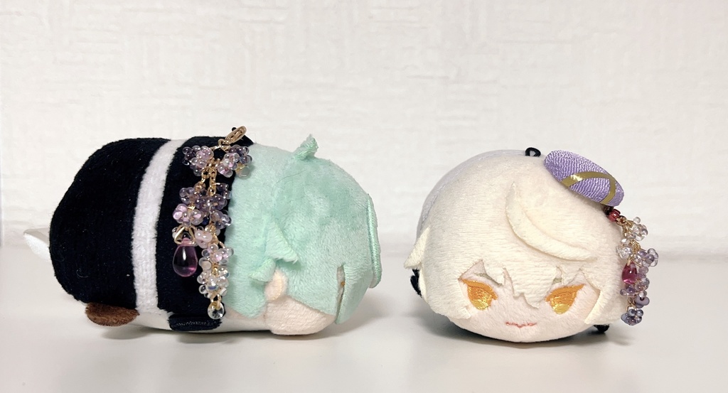 もちマス用 藤の花のアクセサリー