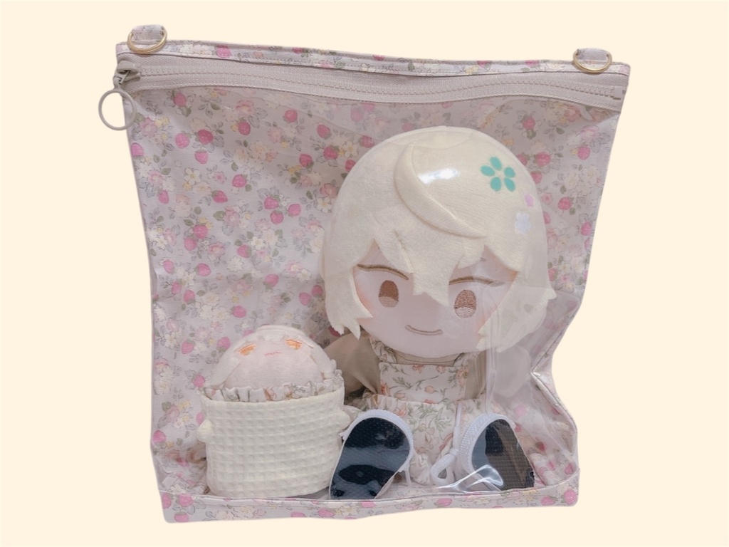 窓付きバック　ポーチ