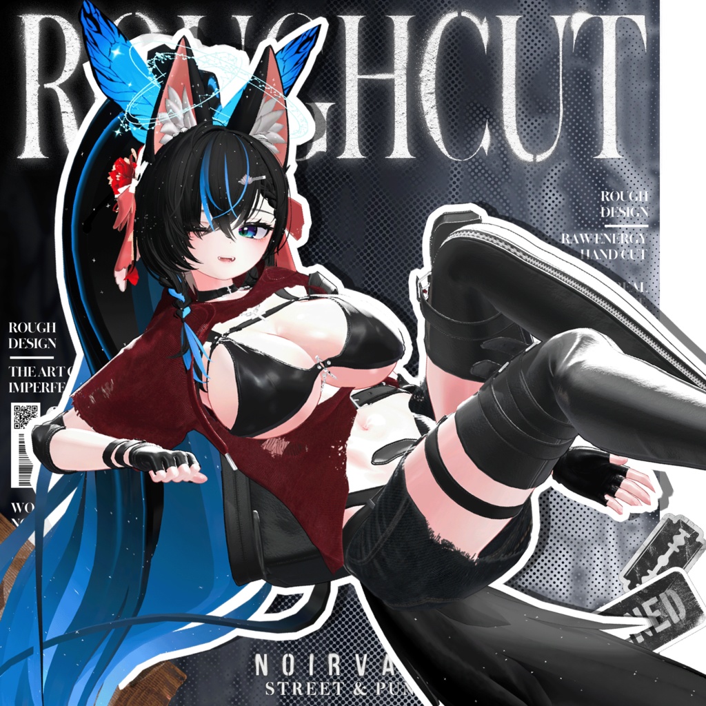 🖤SALE! 【13アバター対応】ROUGHCUT【VRChat向け衣装モデル】🖤