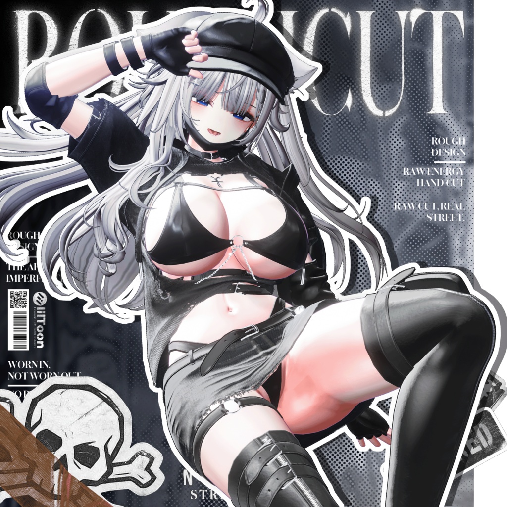 🖤SALE! 【13アバター対応】ROUGHCUT【VRChat向け衣装モデル】🖤