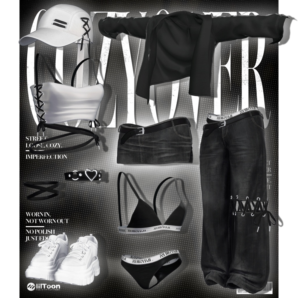🖤Sale!🛍️🖤【13アバター対応】COZYOVER【VRChat向け衣装モデル】🖤