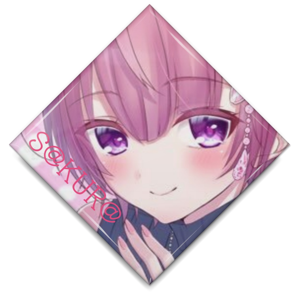 S@KUR@ アイコンスクエア缶バッチ