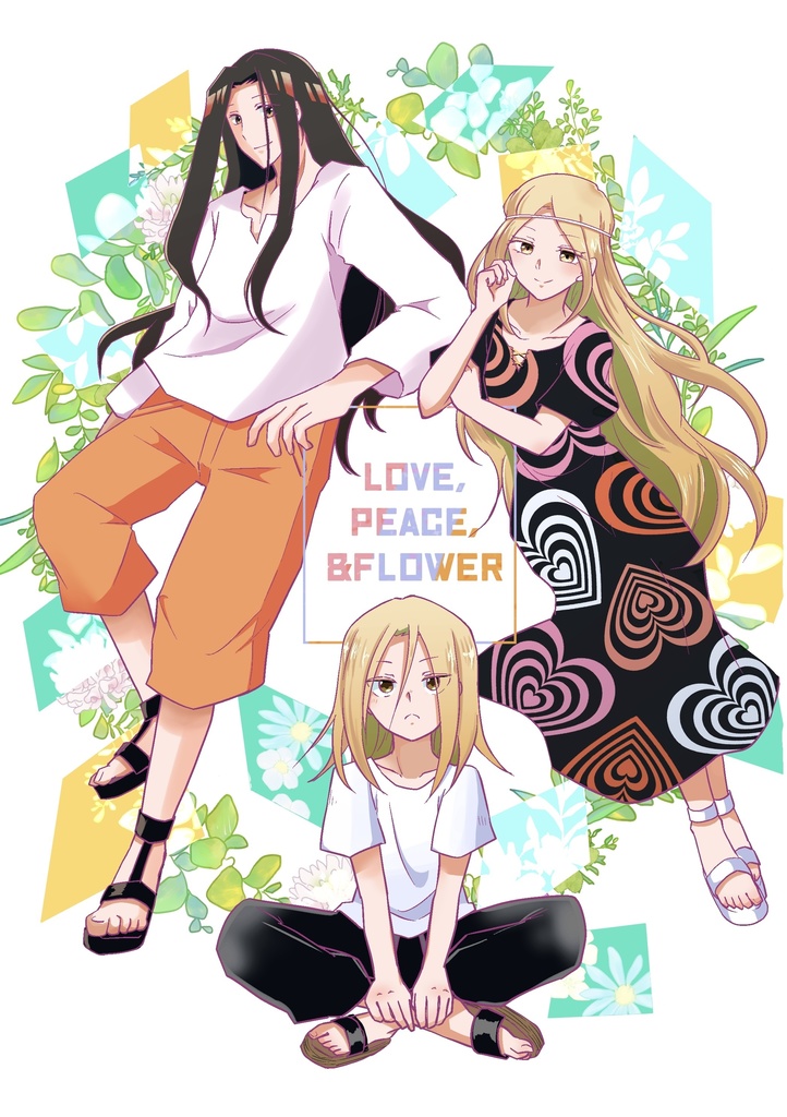 LOVE,PEACE,&FLOWER